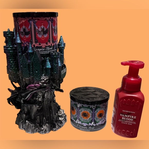 Bath & Body Works Other - BBW Bundle 🎃 Maleficent Dragon Castle Candle Holder w/ Candles & Soap Disney
